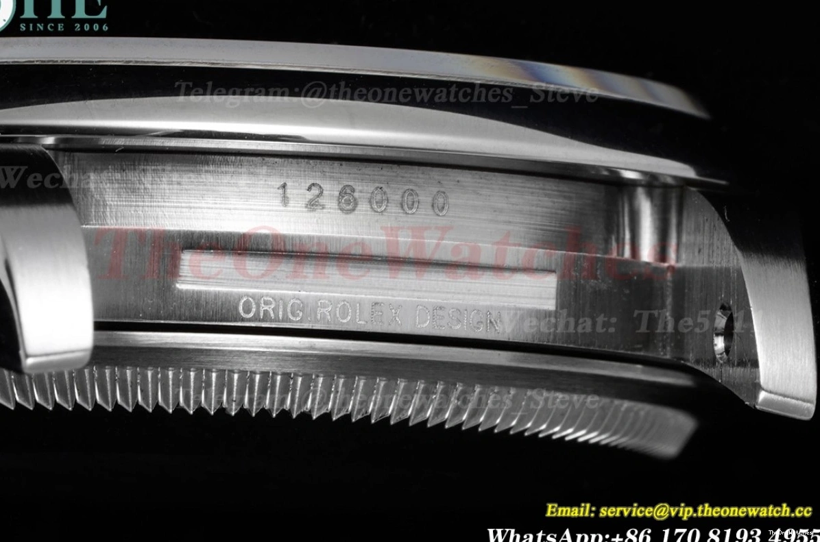 SS 36mm EWF Perpetual 126000 A3230 SS Black Oyster 0306